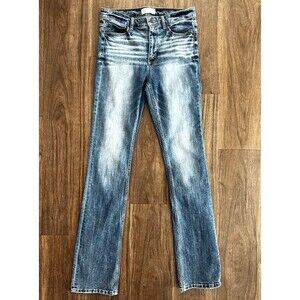 BKE Parker high-rise tailored bootcut women’s 29x37.5 denim Blue Jeans whisker